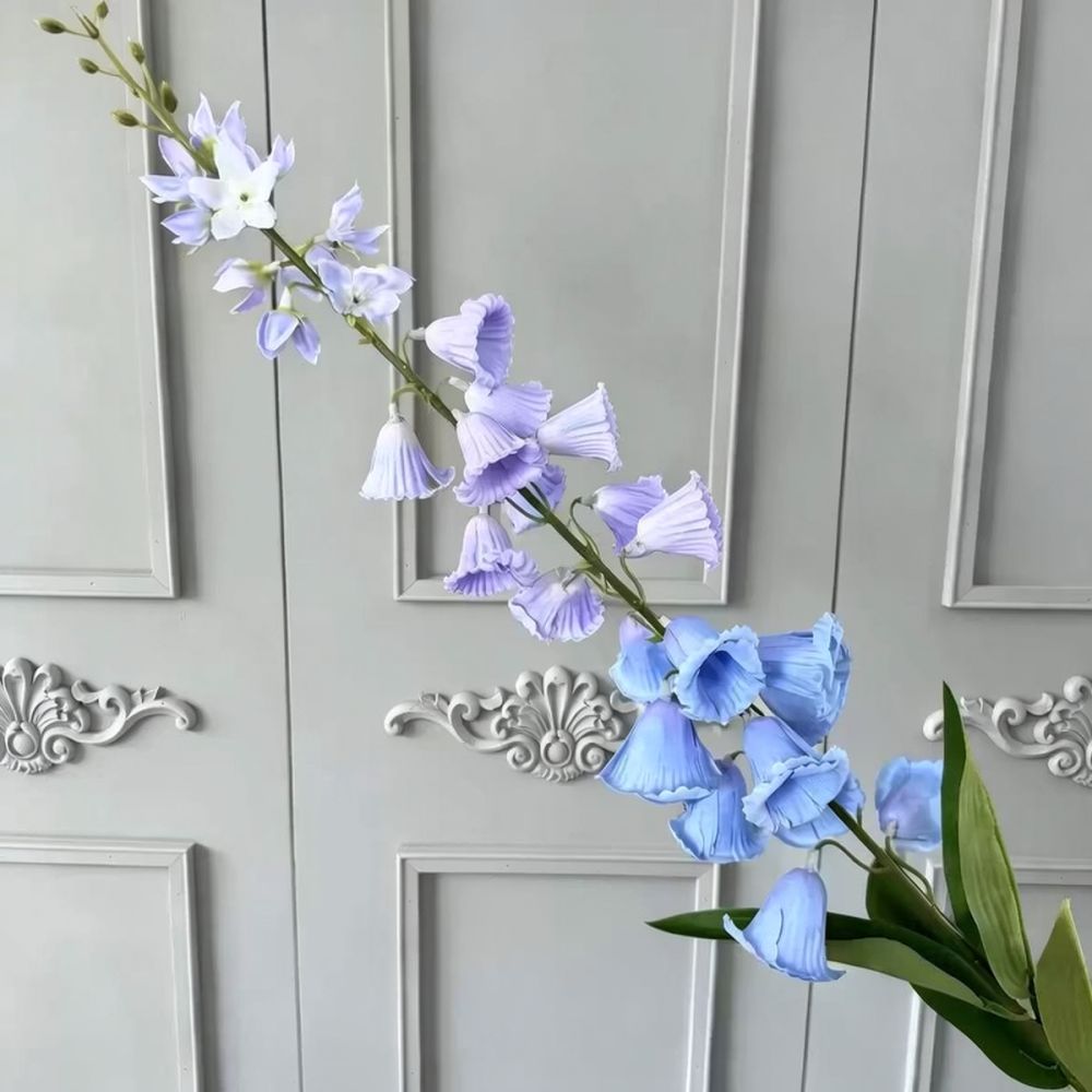 Florist Flower Supply - Fleur artificielle en soie bleue, plante