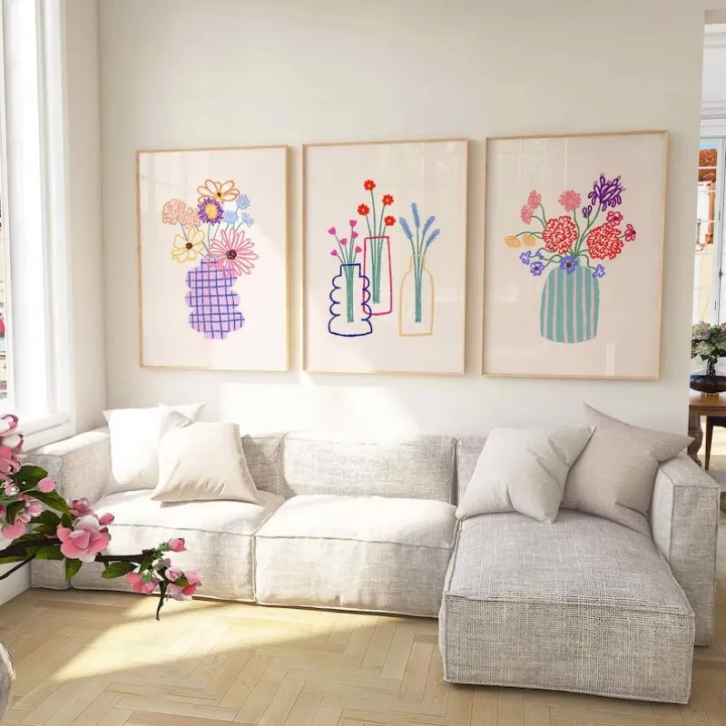 1 tableau sur toile sans cadre - Florist Supply Vases avis et prix